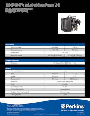 Silniki Perkins 1204F-E44TA