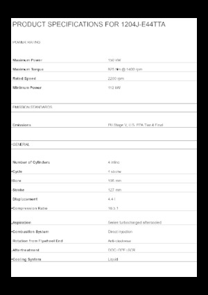 Silniki Perkins 1204J-E44TTA