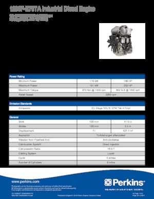 Silniki Perkins 1206F-E70TA