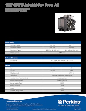 Silniki Perkins 1206F-E70TTA