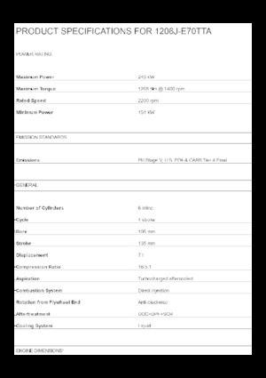 Silniki Perkins 1206J-E70TTA