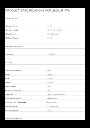 Silniki Perkins 2806J-E18TA