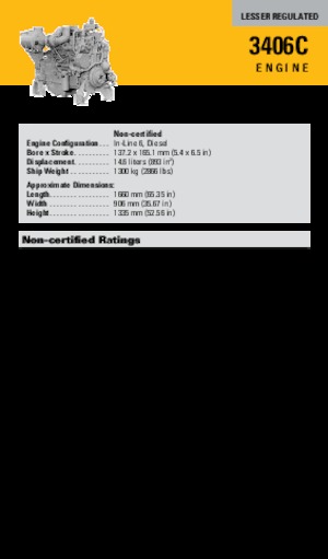 Silniki Caterpillar 3406C