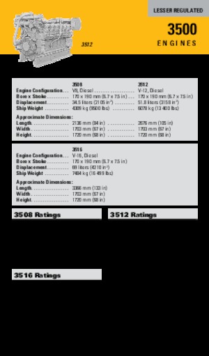 Silniki Caterpillar 3508