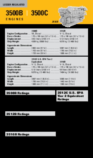 Silniki Caterpillar 3512B