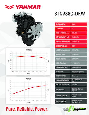 Silniki Yanmar 3TNV88C-DKW