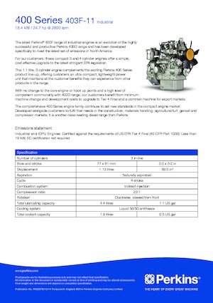 Silniki Perkins 403F-11
