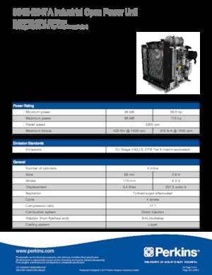 Silniki Perkins 854E-E34TA