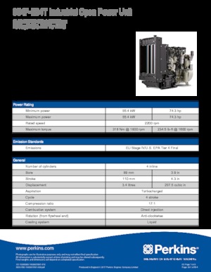 Silniki Perkins 854F-E34T