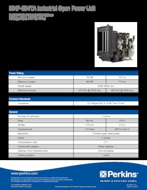 Silniki Perkins 854F-E34TA