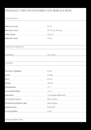 Silniki Perkins 904EA-E36TA