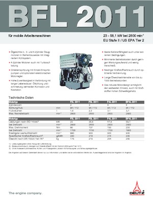 Silniki Deutz BF 4 L 2011