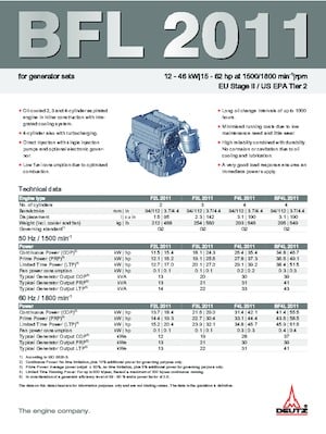 Silniki Deutz F 2 L 2011