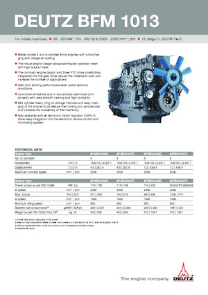 Silniki Deutz BF 4 M 1013 EC