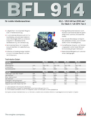 Silniki Deutz BF 6 L 914 C