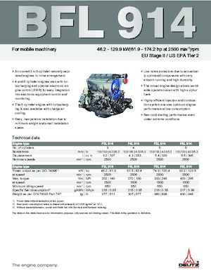 Silniki Deutz BF 6 L 914 C