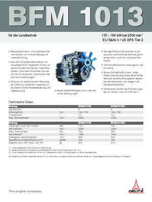 Silniki Deutz BF 6 M 1013 E