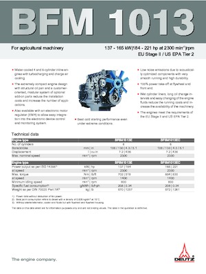 Silniki Deutz BF 6 M 1013 E