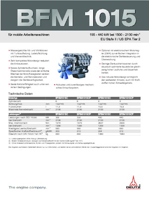 Silniki Deutz BF 6 M 1015 C