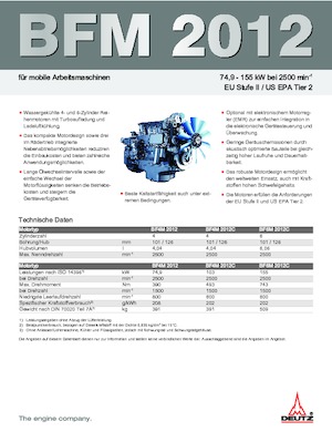 Silniki Deutz BF 6 M 2012 C