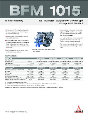 Silniki Deutz BF 8 M 1015 CP