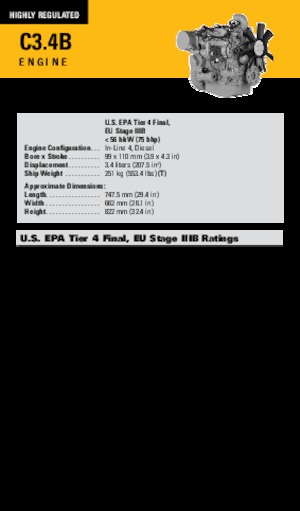 Silniki Caterpillar C3.4B