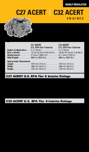 Silniki Caterpillar C27