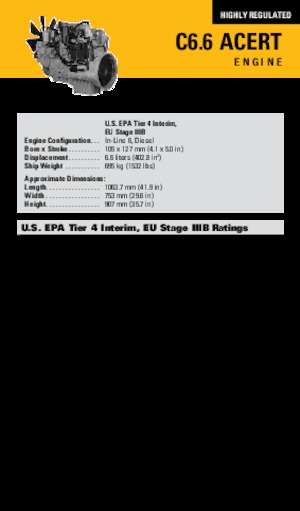 Silniki Caterpillar C6.6