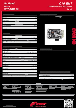 Silniki FPT Industrial Cursor10 ENT (280 kW)