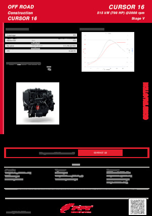 Silniki FPT Industrial Cursor16 (515 kW)