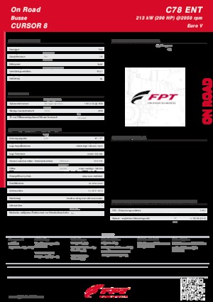 Silniki FPT Industrial Cursor78 ENT (213 kW)