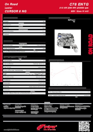 Silniki FPT Industrial Cursor78 ENTG (213 kW)