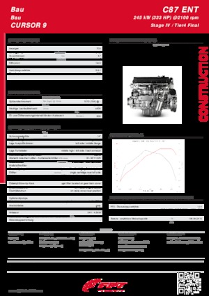 Silniki FPT Industrial Cursor87 ENT (245 kW)