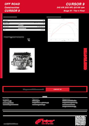 Silniki FPT Industrial Cursor9 ENT (245 kW)