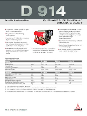 Silniki Deutz D 914 L4