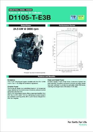Silniki Kubota D1105-T-E3B