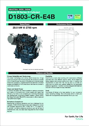 Silniki Kubota D1803-CR-E4B