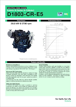 Silniki Kubota D1803-CR-E5