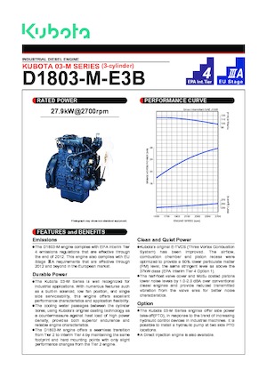 Silniki Kubota D1803-M-DI-E2B