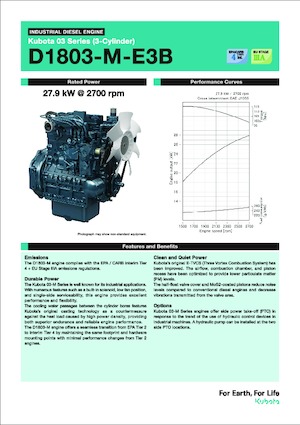 Silniki Kubota D1803-M-E3B