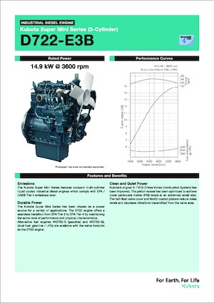 Silniki Kubota D722-E3B