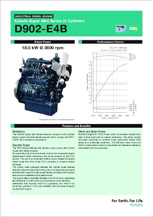 Silniki Kubota D902-E4B