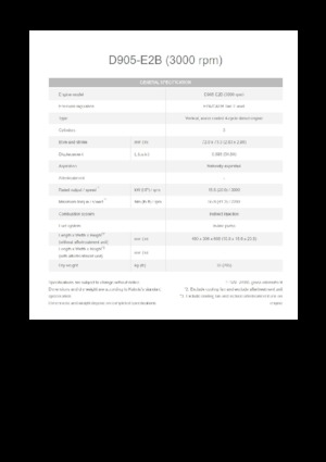 Silniki Kubota D905-E2B