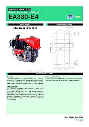 Silniki Kubota EA330-E4