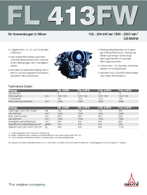 Silniki Deutz F 12 L 413 FW