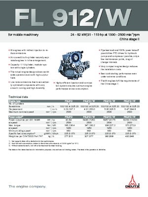 Silniki Deutz F 6 L 912 / W