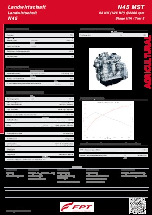 Silniki FPT Industrial N45 MST (93 kW)