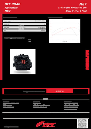 Silniki FPT Industrial N67 (270 kW)