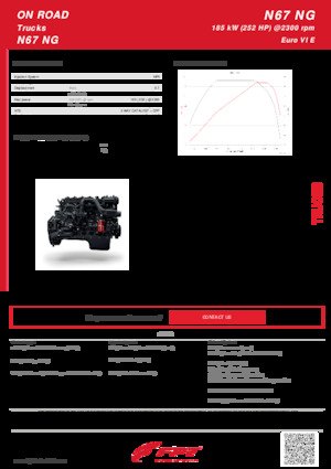 Silniki FPT Industrial N67 NG (185 kW)