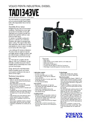 Silniki Volvo Penta TAD1343VE